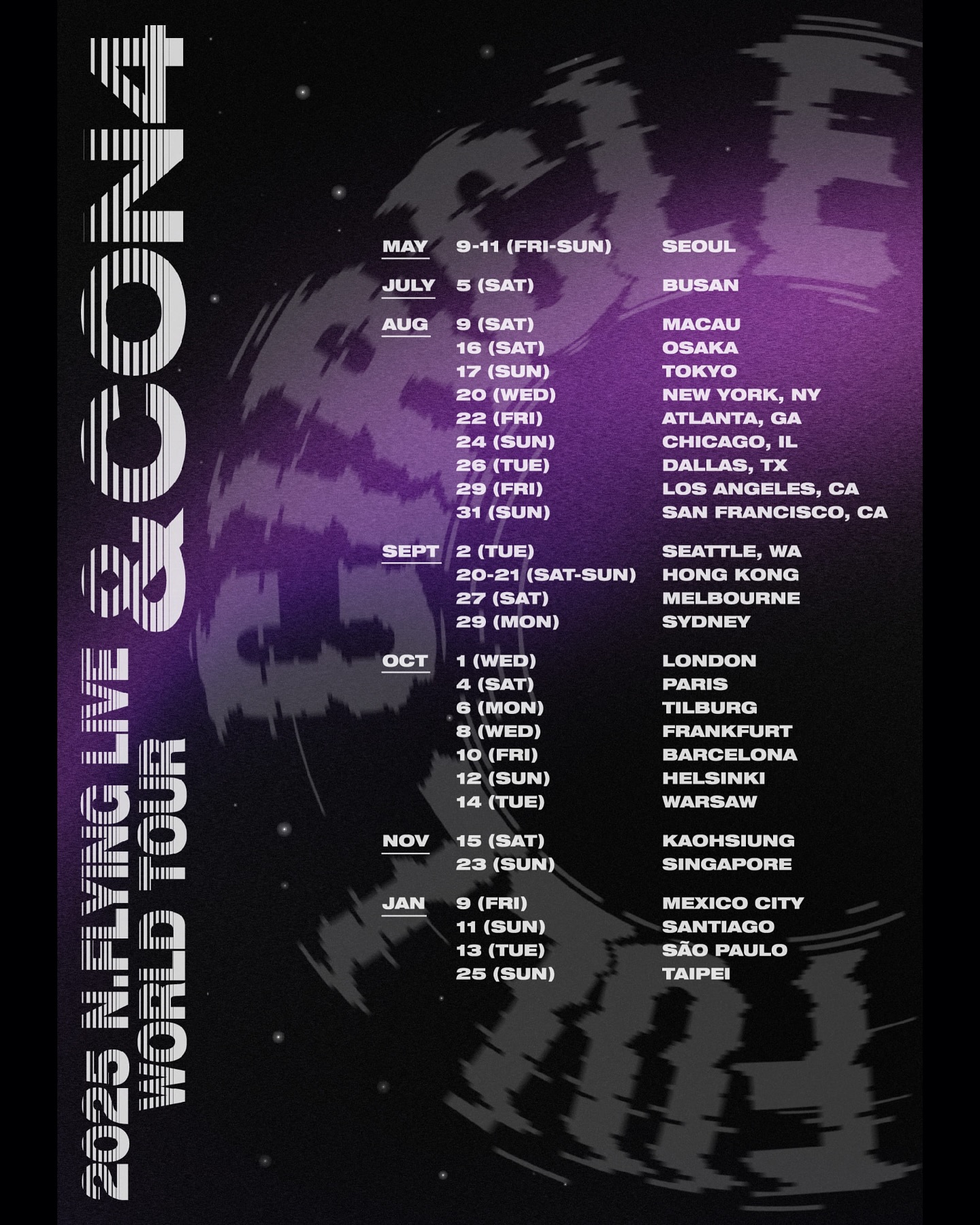 N.Flying &CON4 : FULL CIRCLE Tour Poster 2026